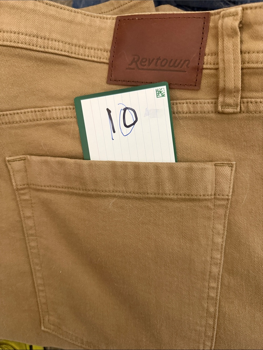 Revtown Men’s Straight Fit Jeans — Tan